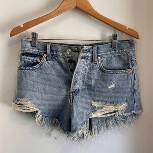 Free People We The Free Low Rise Denim Shorts